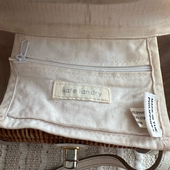 Kate Landry 100% Natural Straw Handbag - Picture 6 of 8